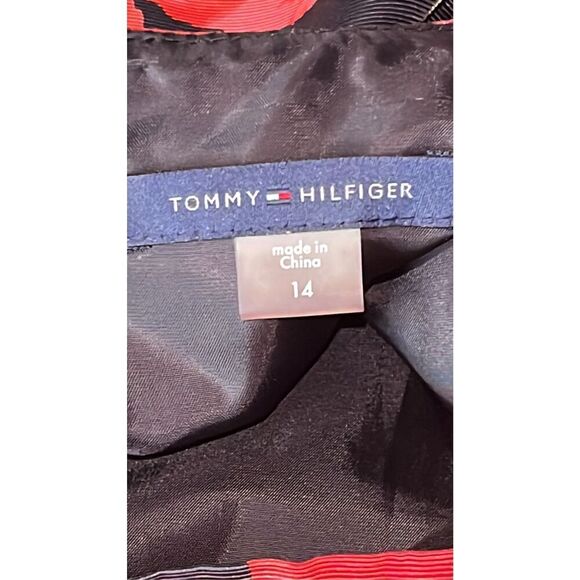 Tommy Hilfiger Women’s 14 Sleeveless Black/Red Floral Proint Dress - Picture 5 of 8